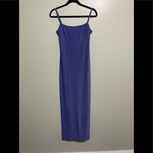 Purple sparkle maxi dress